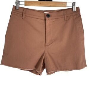 Madewell Terracotta Stretch Denim Shorts Raw Hem Women’s 27
